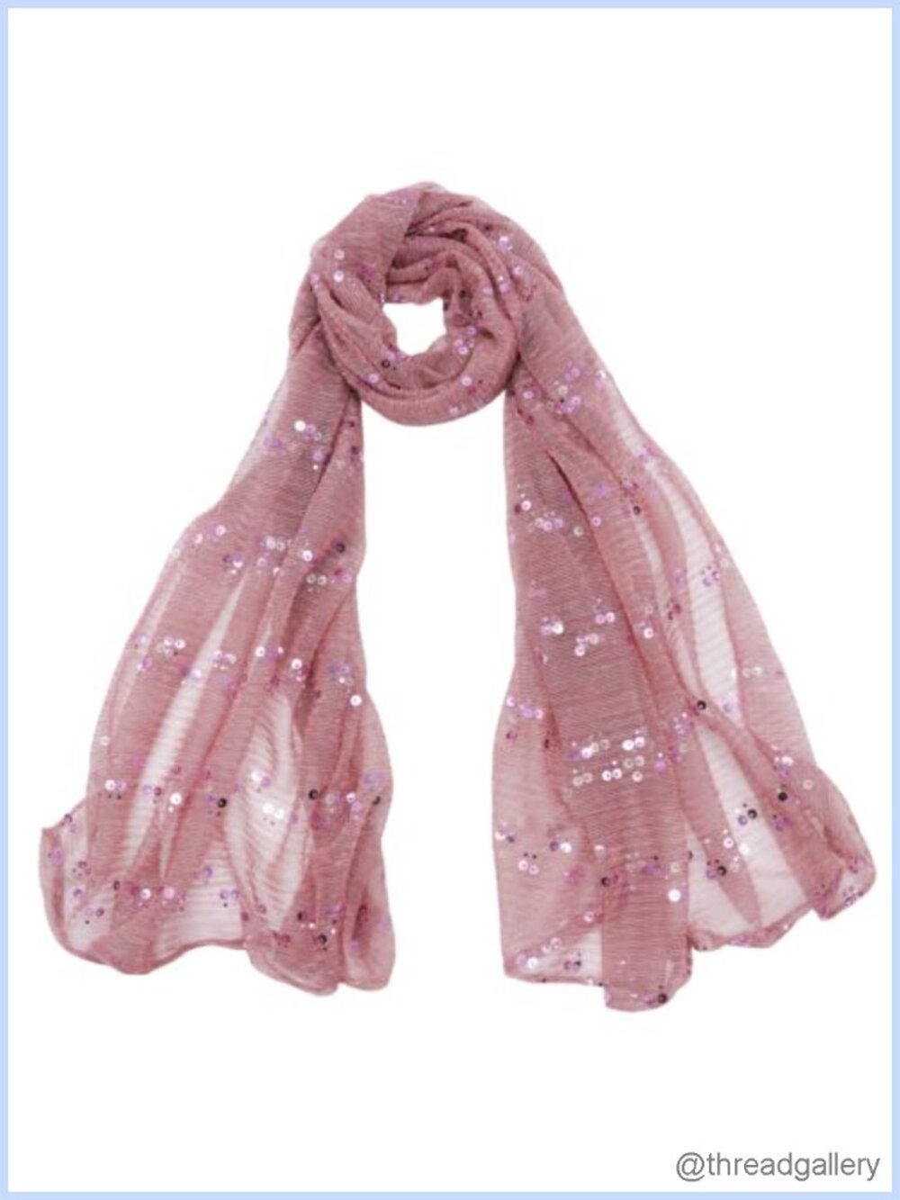 Sequin Sheer Long Scarf for Women Wraps Lightweight Fashion Scarf